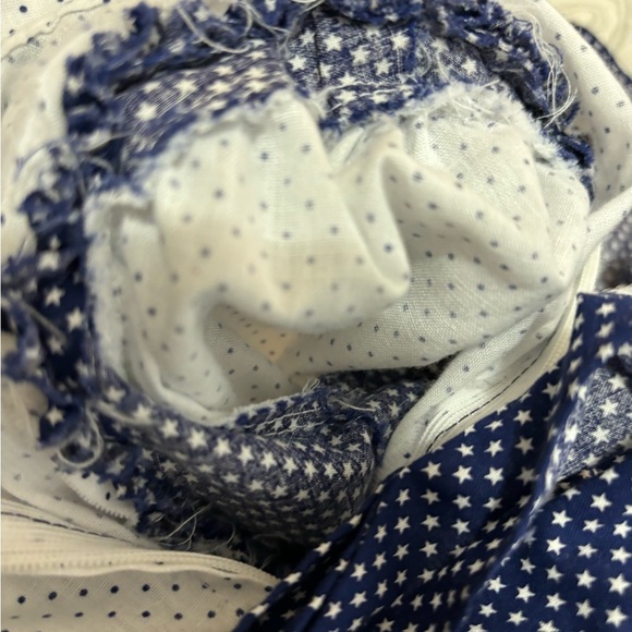 Vintage Handmade Baby Girls 12 Month* Blue Ruffled A-Line Polka Dot Dresses Lot - Picture 8 of 9